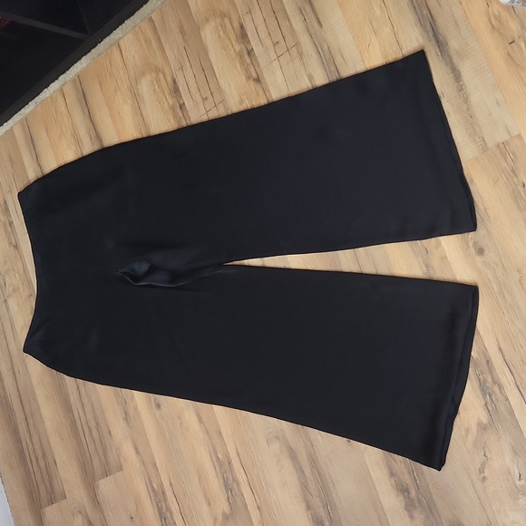 LAFAYETTE 148 New York Black Acetate Viscose Wide Leg Pants - Picture 5 of 15